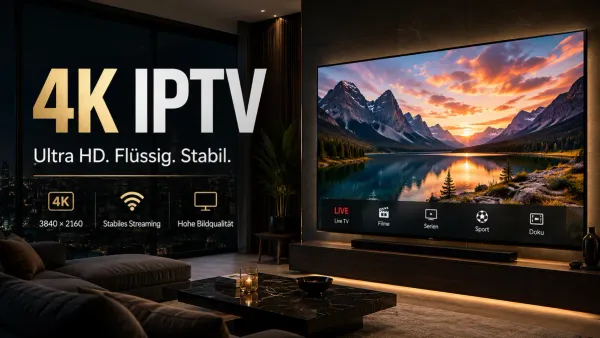 4K IPTV Wiedergabe auf einem Ultra-HD-Fernseher
